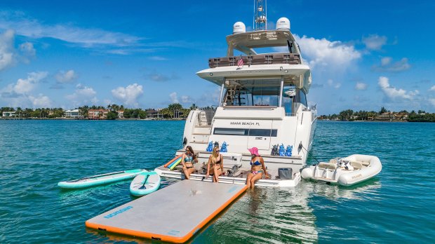 Charter crewed yachts in florida ; Miami Yachting Company